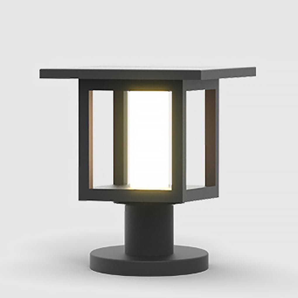 Freea Vintage Wide Top LED Glass Outdoor Post Lights