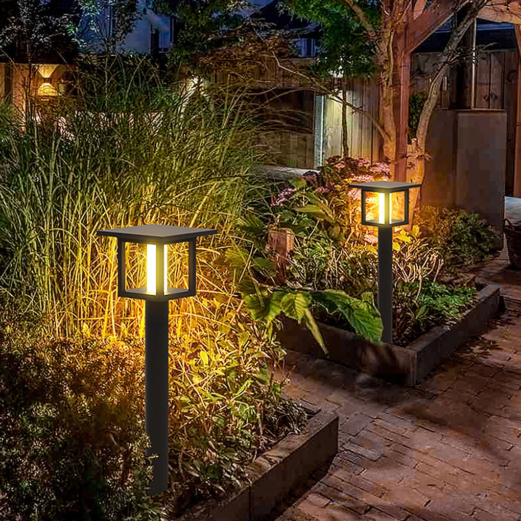 Freea Vintage Wide Top LED Glass Outdoor Post Lights