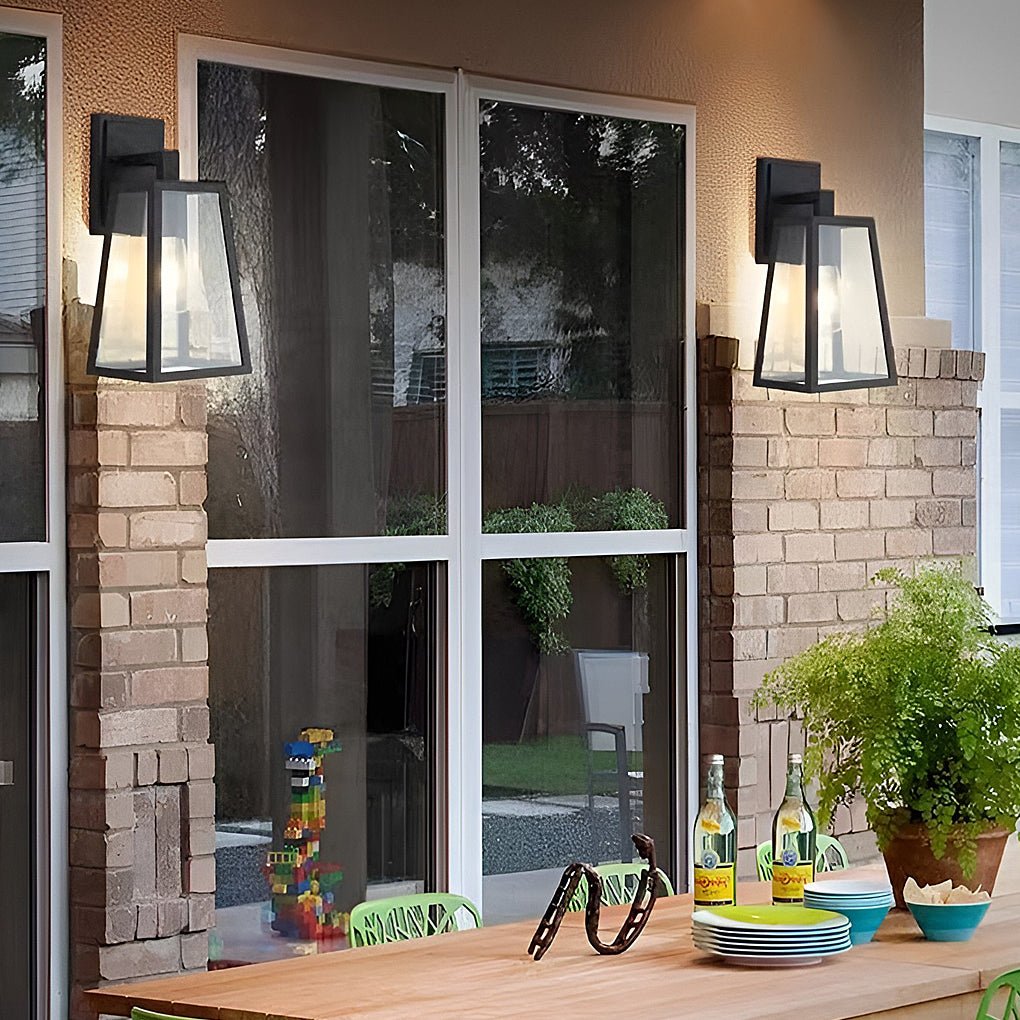 Seher Vintage Industrial Style Glass Outdoor Wall Lights