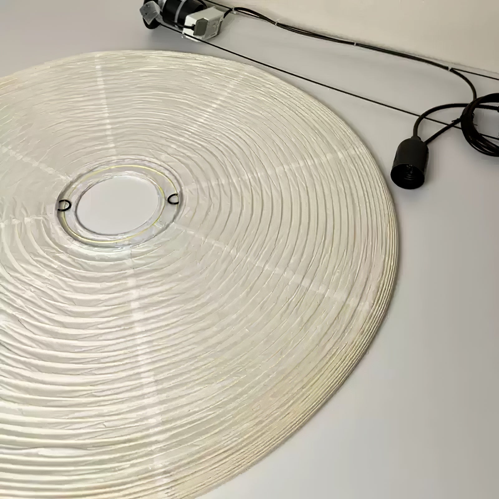 Noveno Pendant Lamp Bamboo Washi Paper Round-Neutral Decor