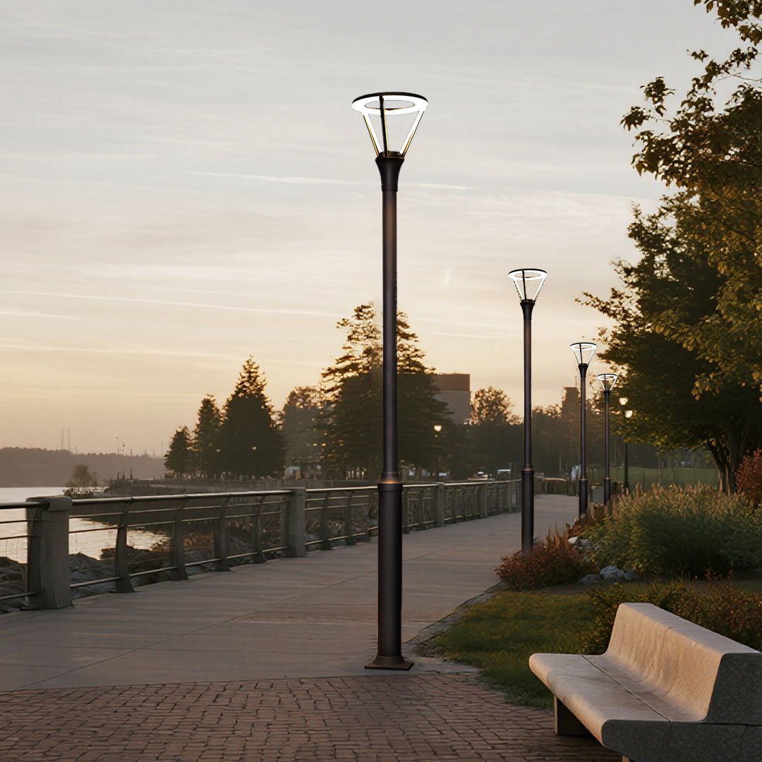 Hartley Minimalist LED Modern Outdoor Post Light