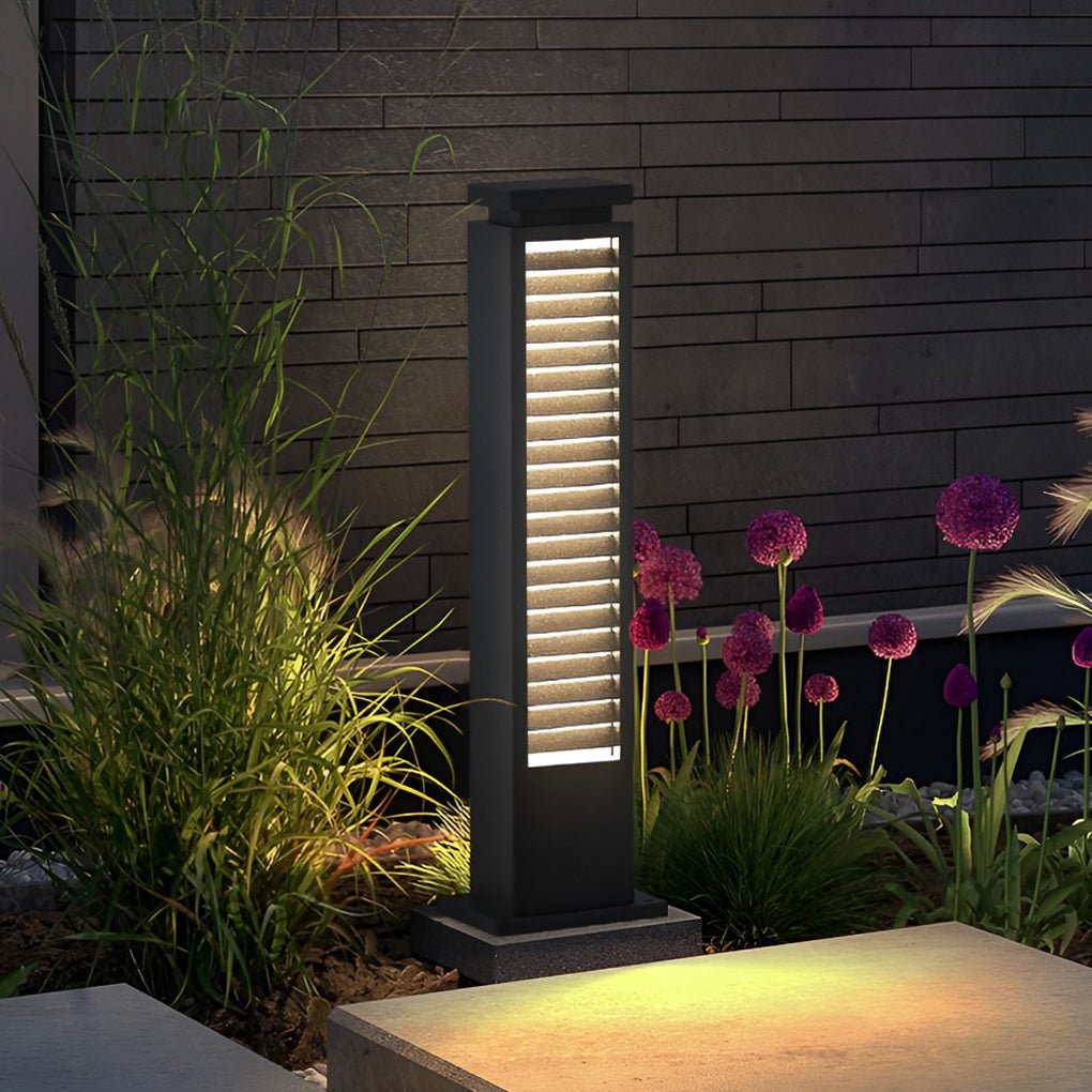 Zaary Sleek Modern Steel Outdoor Pathway Lights