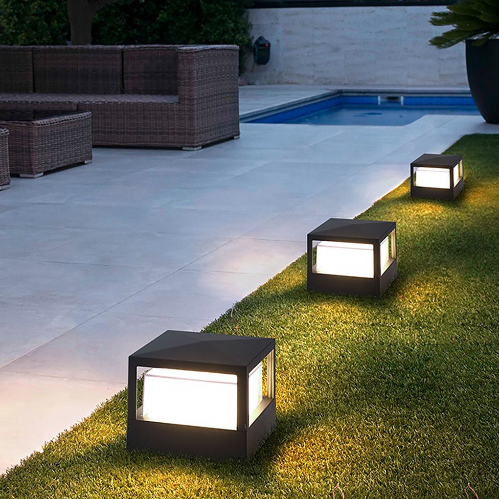 Marc Square Pier Outdoor Mount Post Lamp