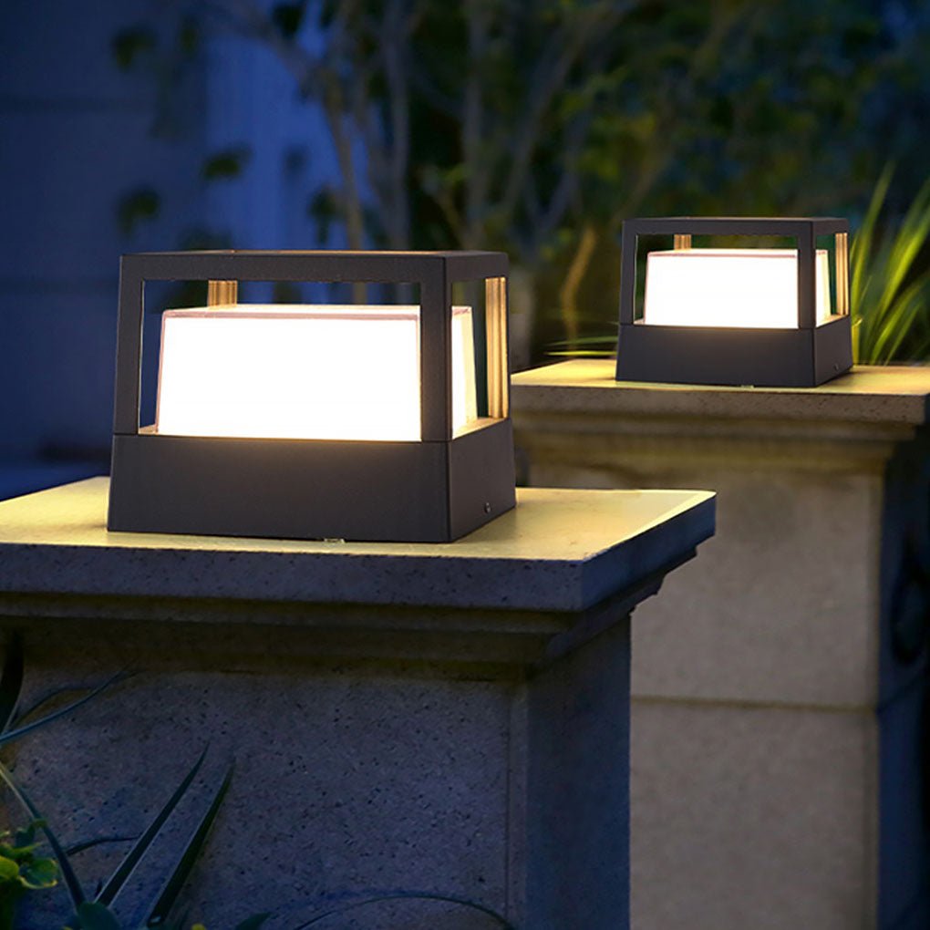 Marc Square Pier Outdoor Mount Post Lamp