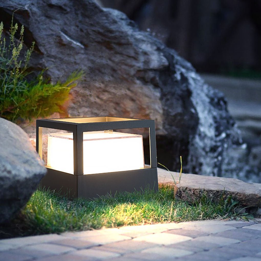 Marc Square Pier Outdoor Mount Post Lamp