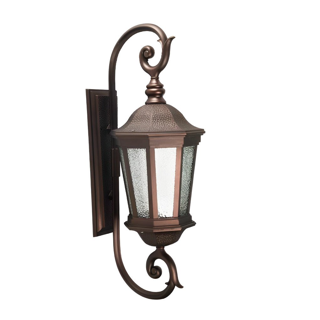 Quinlan Retro Shade European Glass Outdoor Wall Lights