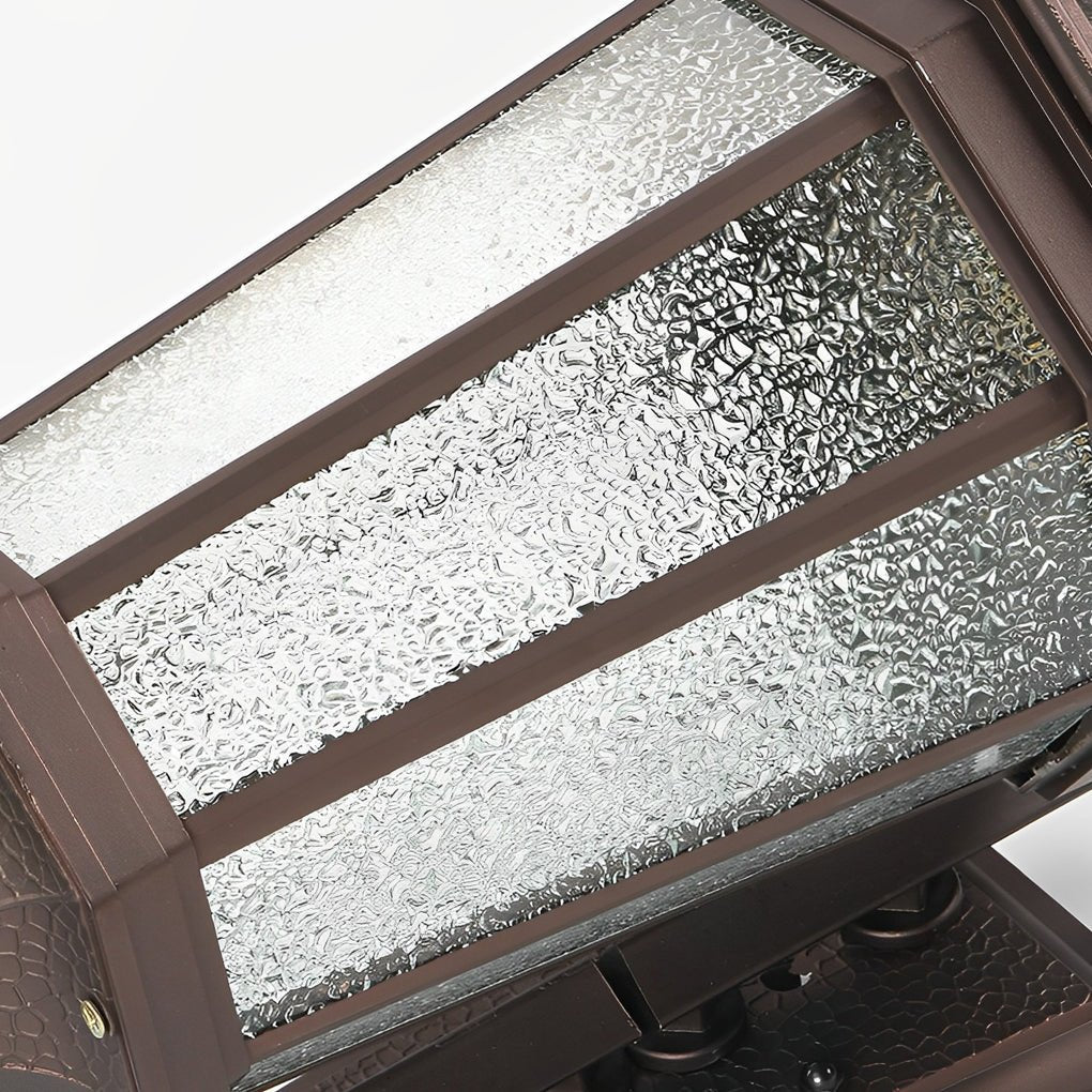 Quinlan Retro Shade European Glass Outdoor Wall Lights