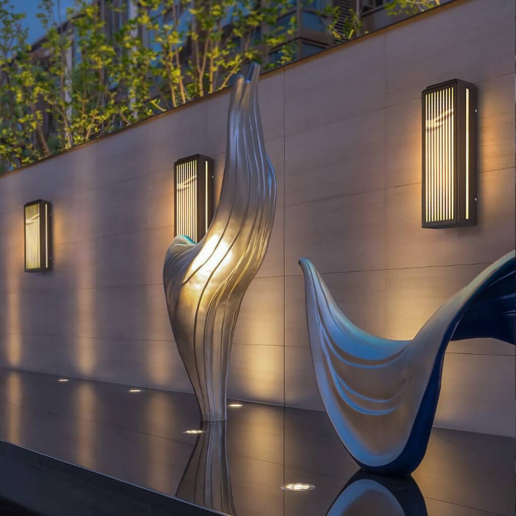 Samson Villa Courtyard Gate Unique Marble Outdoor Wall Lamp