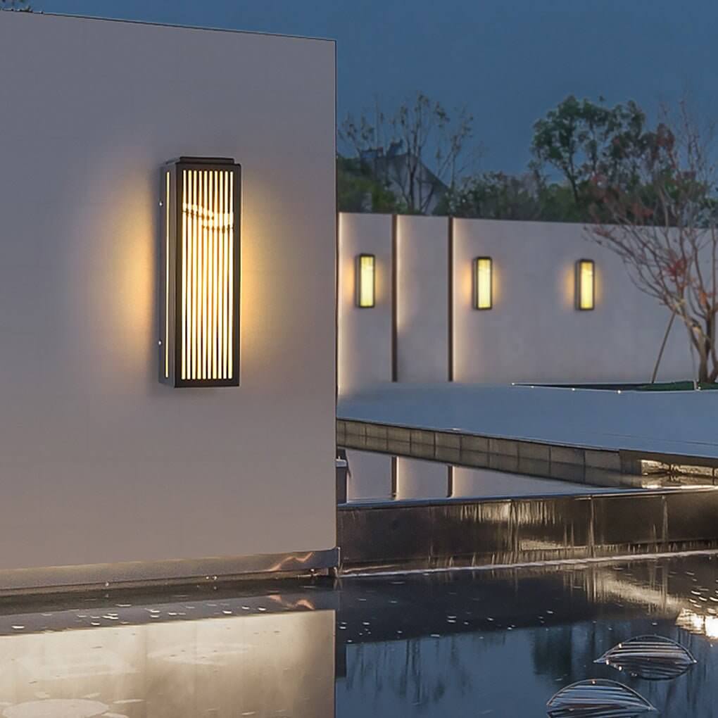 Samson Villa Courtyard Gate Unique Marble Outdoor Wall Lamp