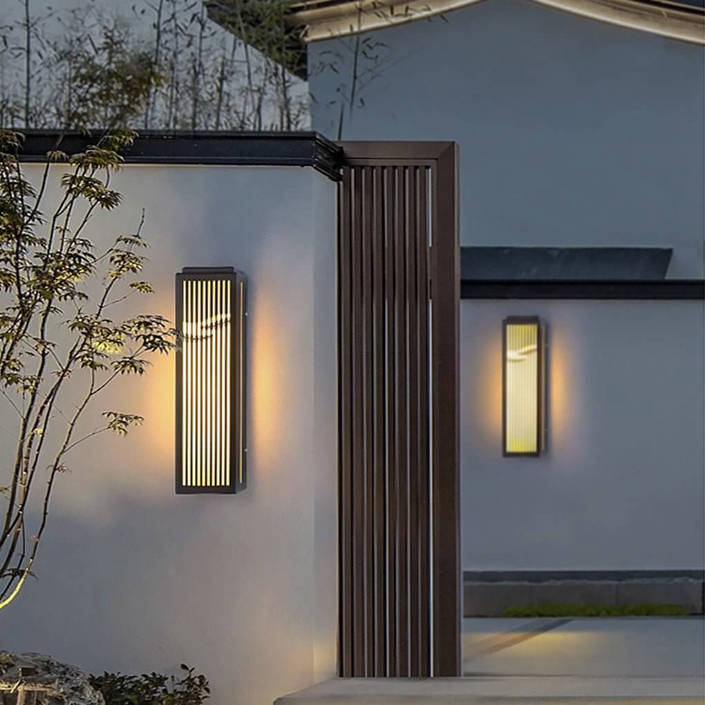 Samson Villa Courtyard Gate Unique Marble Outdoor Wall Lamp