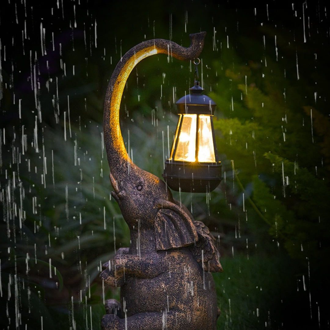 Frnce Solar Unique Animal Resin Outdoor Lights