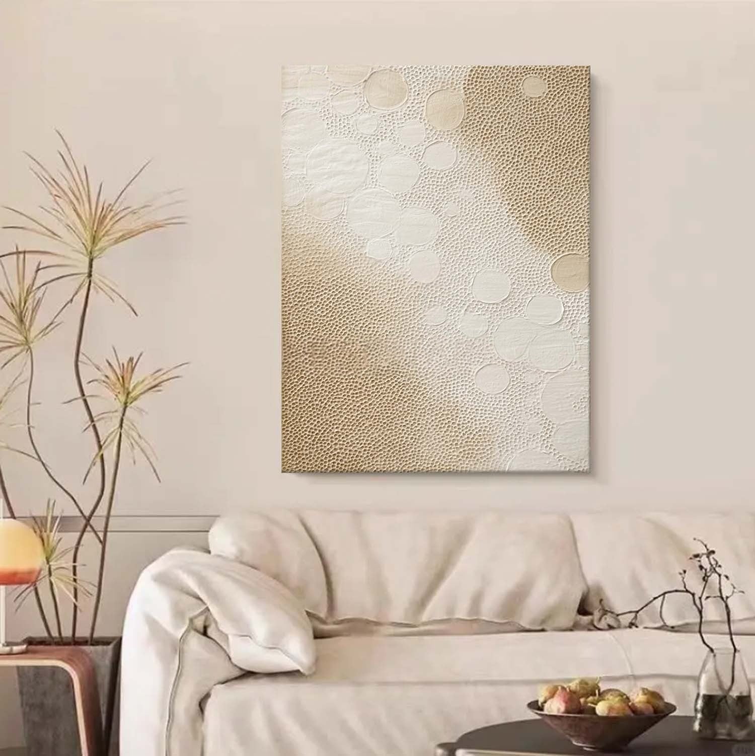 Wall Art Gradient Dot Texture Minimalist Bohemian - Neutralighting