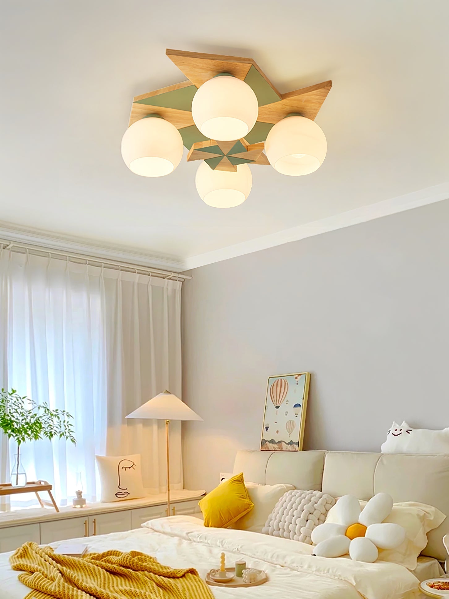Ewooda Wooden Ceiling Lamp