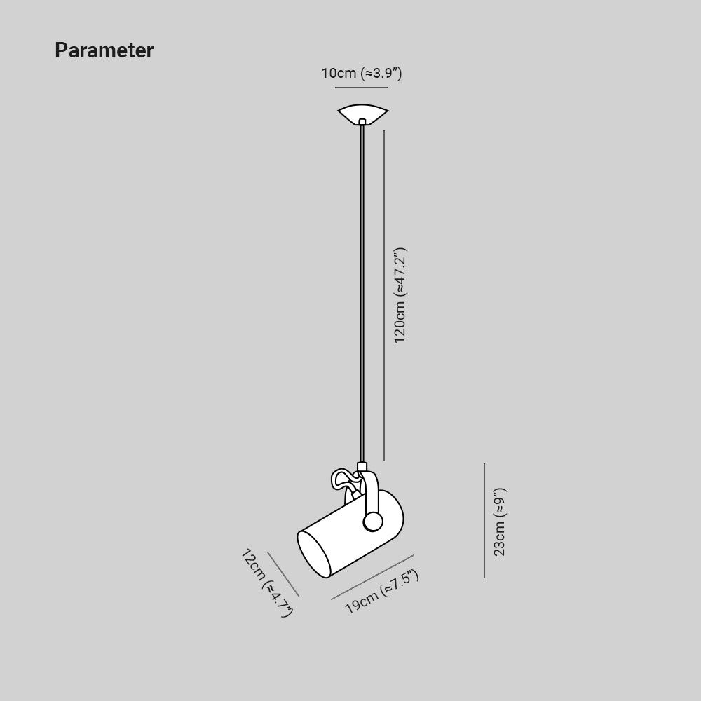 Aira Modern Pendant Light, Angle Adjustable - Neutral Decor